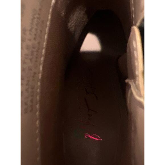 betsey johnson Women’s Black Ankle Boots With Multicolor Glitter Heels Size 5.5 - Picture 8 of 9